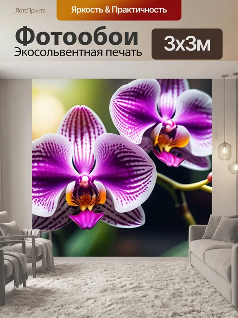 Фотообои с орхидеей