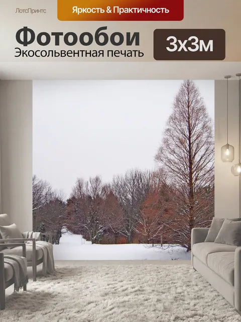 Фотообои Деревья в снегу