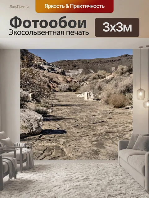 Фотообои Сухая речная кровать