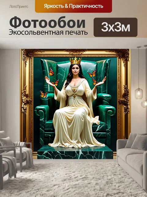 Фотообои в центре композиции находится императрица
