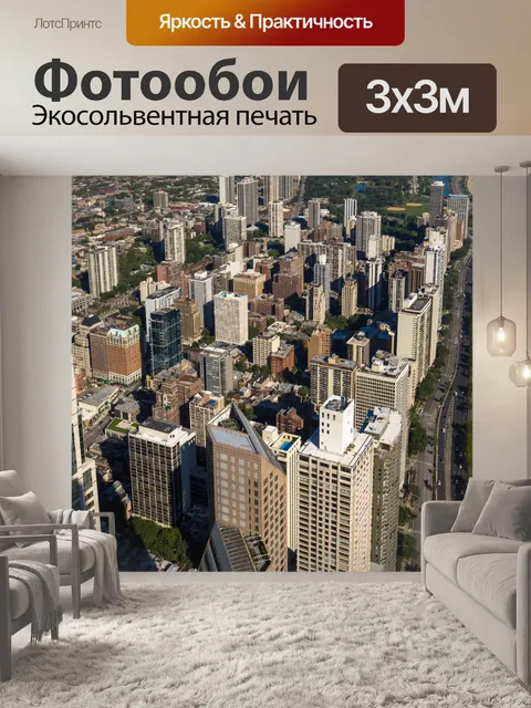 Фотообои Аэрофотосъемка Чикаго
