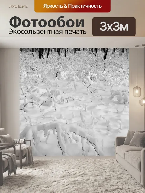 Фотообои Снежно