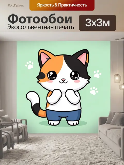 300 × 300 см · Экосольвентная печать
