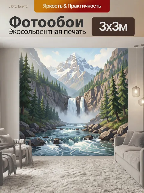 300 × 300 см · Экосольвентная печать