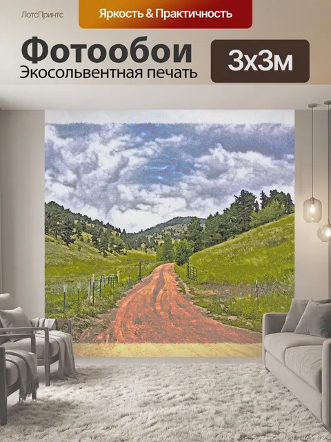 Фотообои проселочная дорога