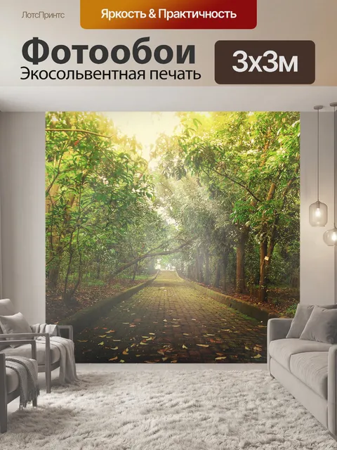 Фотообои Зеленый лес