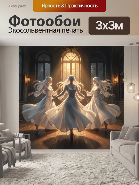 300 × 300 см · Экосольвентная печать