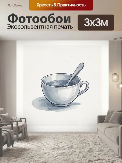 300 × 300 см · Экосольвентная печать