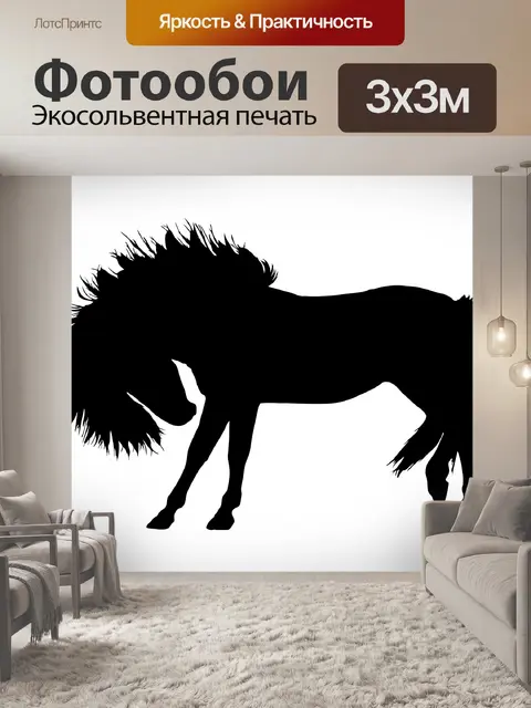Фотообои Силуэт лошади