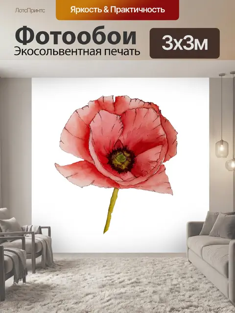Фотообои Мак