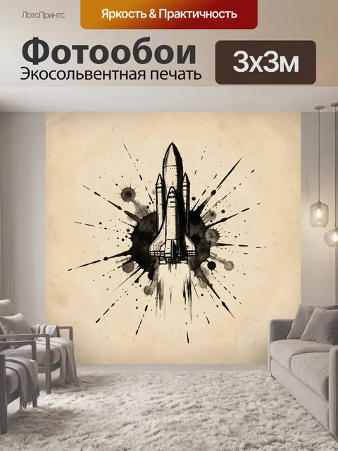 Фотообои Космический шаттл в полёте