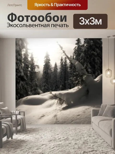 Фотообои Снег
