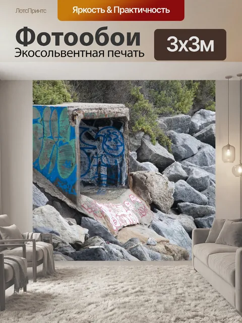 Фотообои Похищение воды граффити
