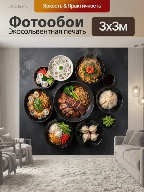 300 × 300 см · Экосольвентная печать
