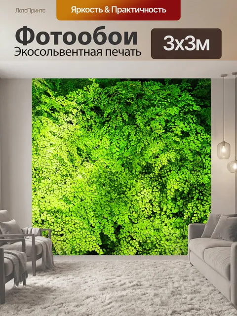Фотообои Фон из листьев папоротника