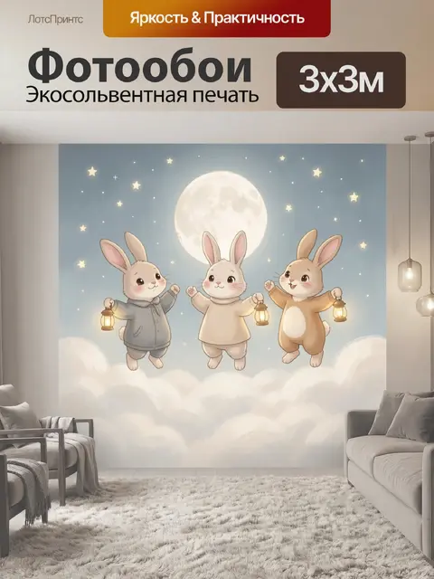 300 × 300 см · Экосольвентная печать