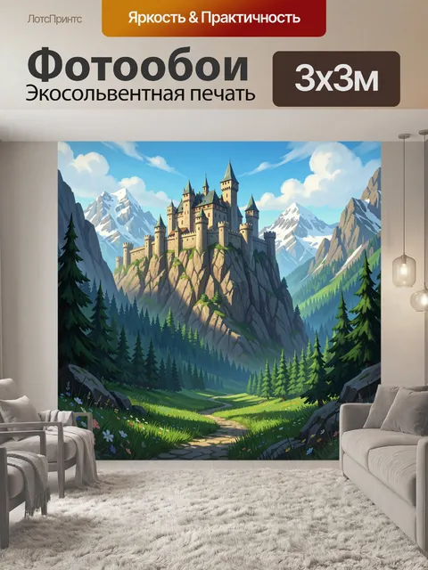 300 × 300 см · Экосольвентная печать