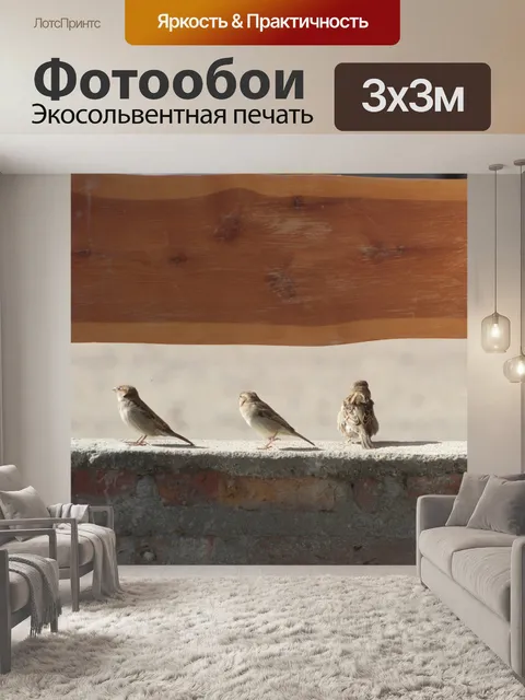 Фотообои Воробьи