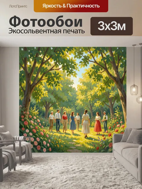 300 × 300 см · Экосольвентная печать