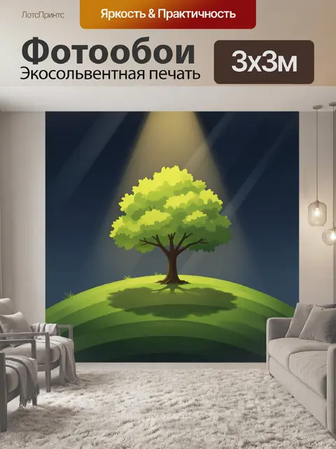 300 × 300 см · Экосольвентная печать