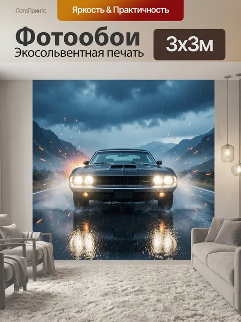 300 × 300 см · Экосольвентная печать