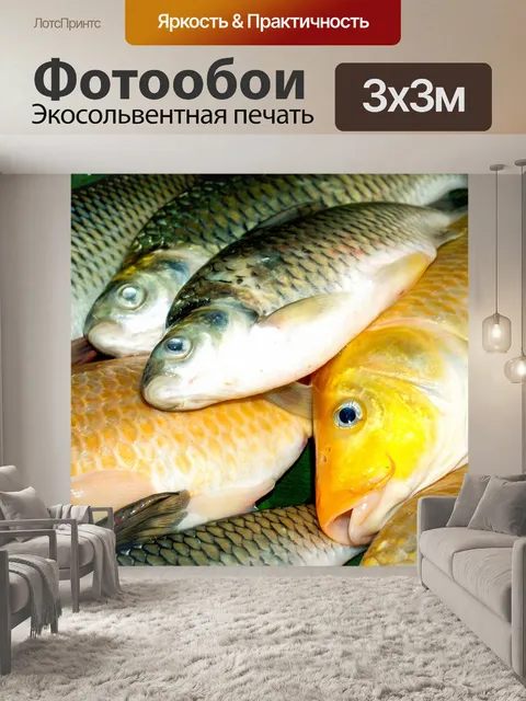 Фотообои Корм для пресноводных рыб