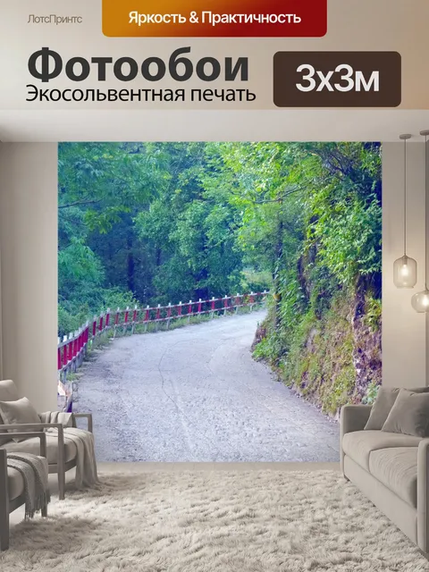 Фотообои Извилистая дорога