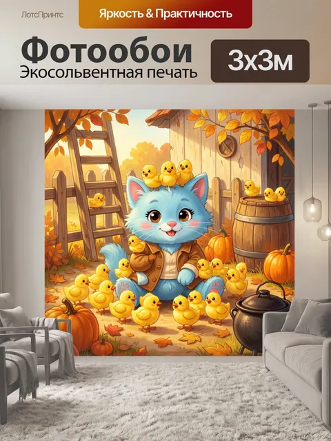 300 × 300 см · Экосольвентная печать