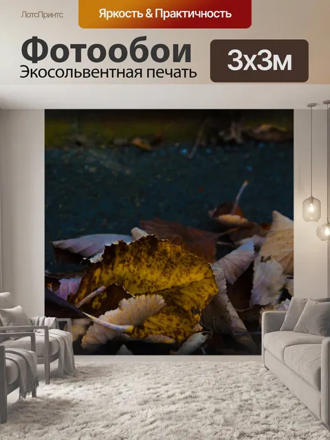 Фотообои Осенние листья