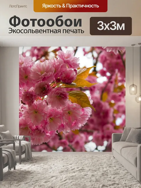 Фотообои Розовый