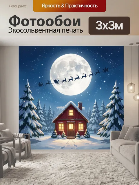 300 × 300 см · Экосольвентная печать