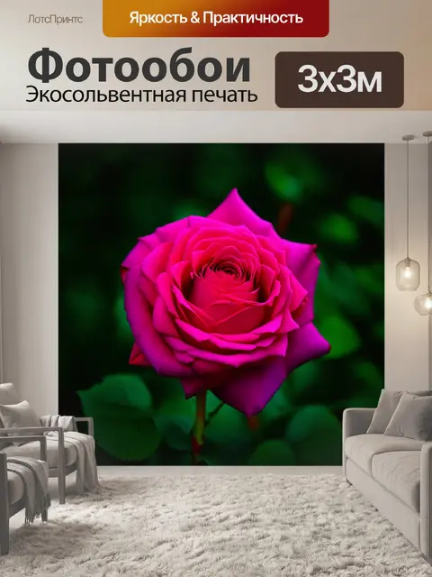 Фотообои розы в стиле абстракции, романтические оттенки и формы, соединяющиеся в единое целое