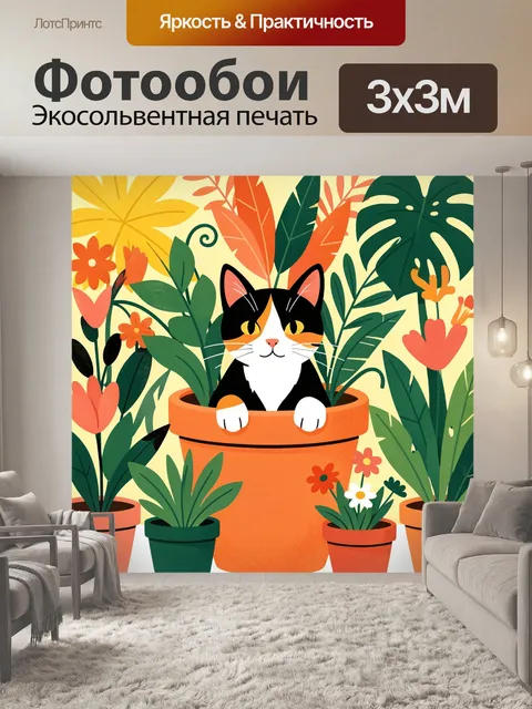300 × 300 см · Экосольвентная печать
