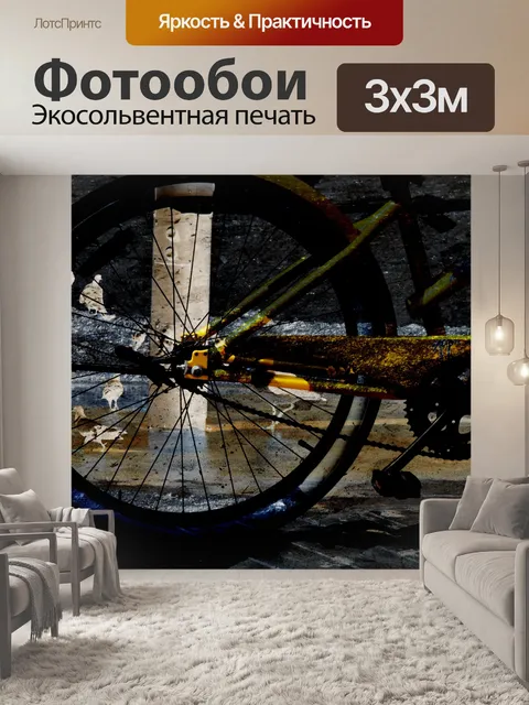 Фотообои Велосипедов и Чайки Фон
