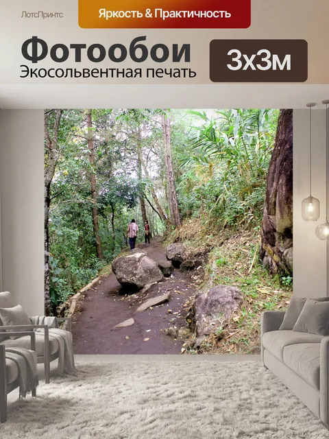 Фотообои Тропинка в садовых джунглях