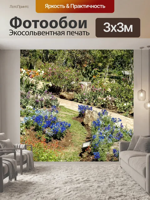 Фотообои Тропинка в садовых джунглях