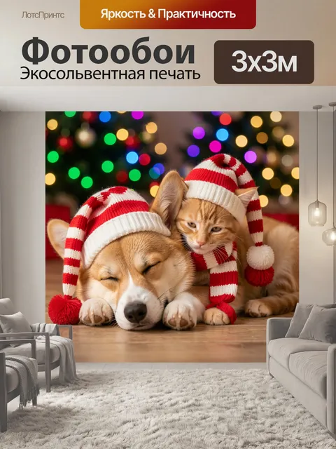 300 × 300 см · Экосольвентная печать