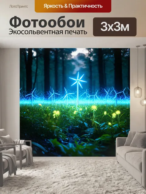 Фотообои природа в стиле футуристический