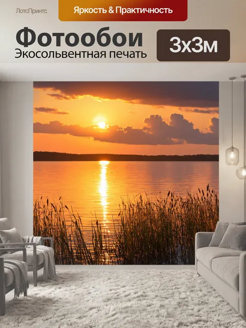 Фотообои оранжевый цвет: на фоне теплого заката
