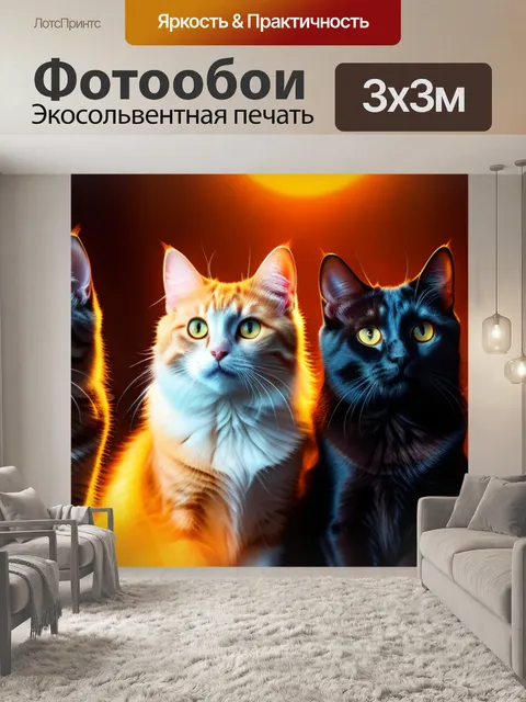 Фотообои с котами