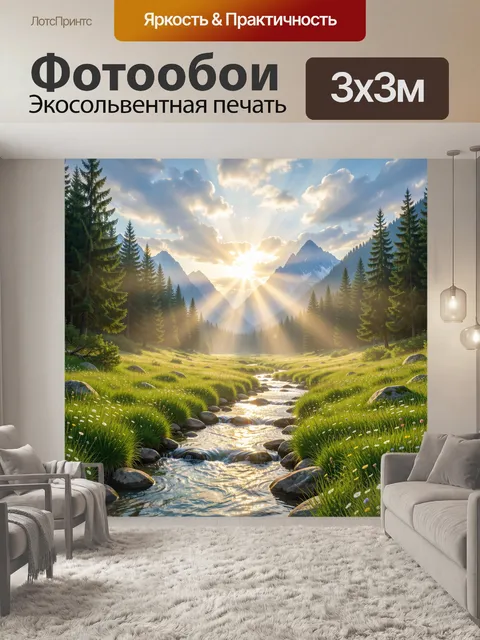 300 × 300 см · Экосольвентная печать