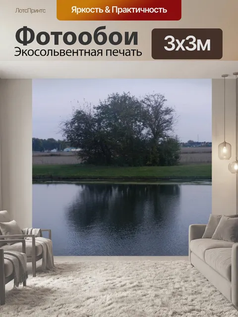 Фотообои Дерево через пруд