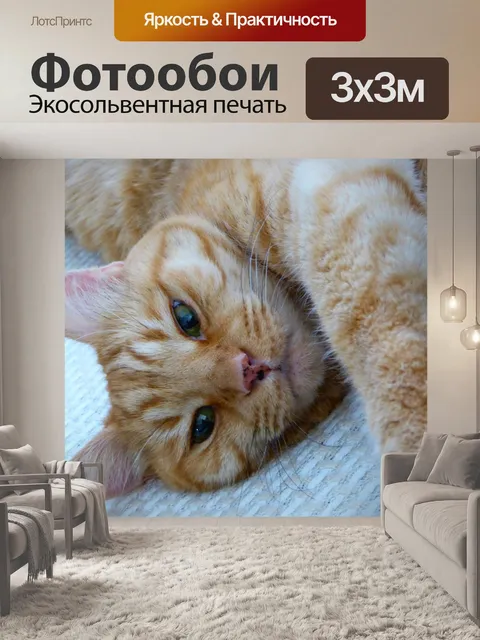 Фотообои желтый полосатый растяжения