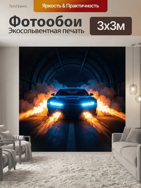 300 × 300 см · Экосольвентная печать