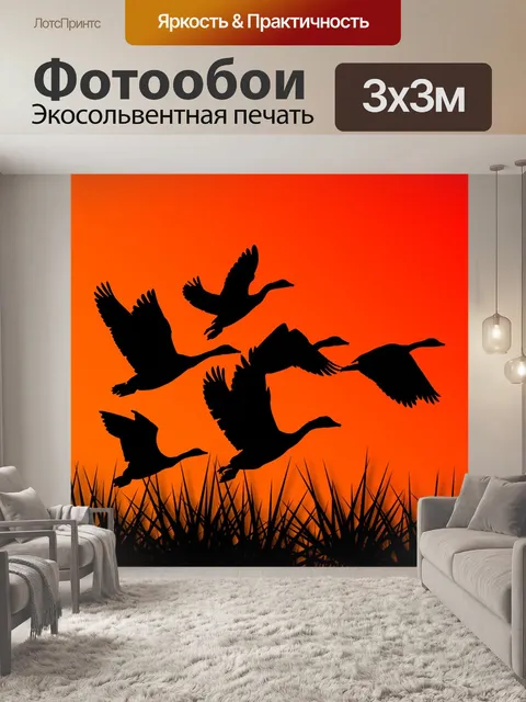 Фотообои Гуси