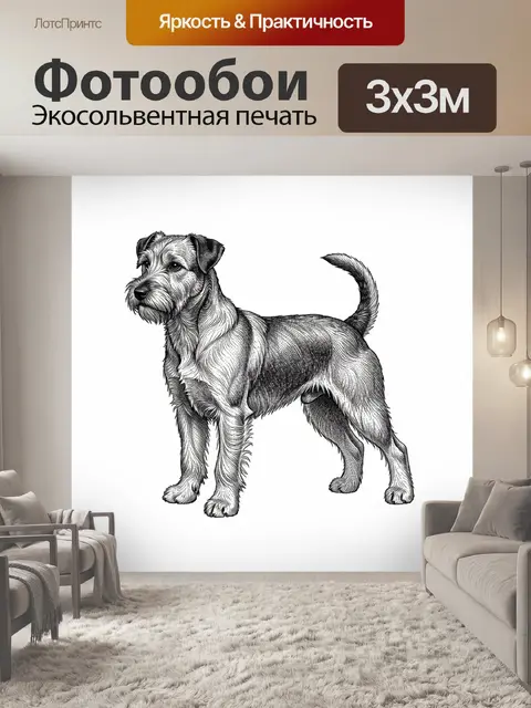 Фотообои Терьер в профиль