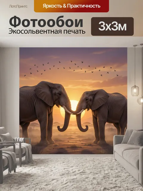 300 × 300 см · Экосольвентная печать
