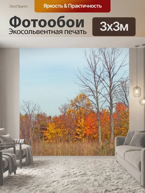 Фотообои Осень поле