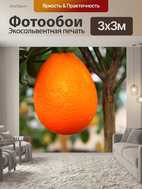Фотообои растущая оранжевый
