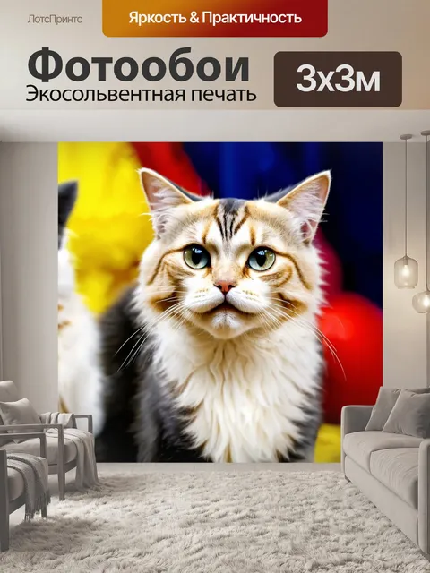 Фотообои кошки, участвующие в конкурсе красоты